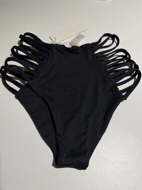Elizabeth Jane Strappy High Waisted Bikini Bottom